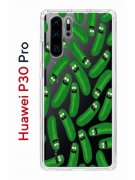 Чехол-накладка Huawei P30 Pro Kruche Print Огурчик Рик