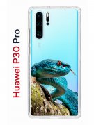 Чехол-накладка Huawei P30 Pro Kruche Print Змея