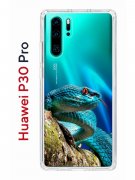 Чехол-накладка Huawei P30 Pro Kruche Print Змея