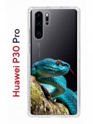 Чехол-накладка Huawei P30 Pro Kruche Print Змея