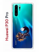 Чехол-накладка Huawei P30 Pro (580674) Kruche PRINT Fox