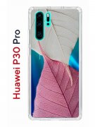 Чехол-накладка Huawei P30 Pro Kruche Print Pink and white