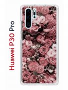 Чехол-накладка Huawei P30 Pro Kruche Print цветы
