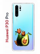 Чехол-накладка Huawei P30 Pro Kruche Print Авокотики