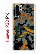 Чехол-накладка Huawei P30 Pro Kruche Print Камуфляж