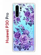 Чехол-накладка Huawei P30 Pro Kruche Print Roses