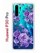 Чехол-накладка Huawei P30 Pro Kruche Print Roses