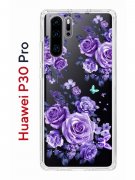 Чехол-накладка Huawei P30 Pro Kruche Print Roses