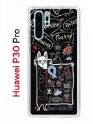 Чехол-накладка Huawei P30 Pro (580674) Kruche PRINT Кот Питер