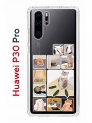 Чехол-накладка Huawei P30 Pro Kruche Print Коты-Мемы