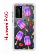 Чехол-накладка Huawei P40 (583862) Kruche PRINT Ice Cream