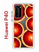 Чехол-накладка Huawei P40 Kruche Print Orange