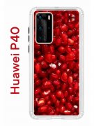 Чехол-накладка Huawei P40 (583862) Kruche PRINT Гранат