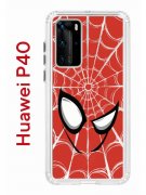 Чехол-накладка Huawei P40 (583862) Kruche PRINT Человек-Паук красный
