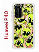 Чехол-накладка Huawei P40 (583862) Kruche PRINT Инопланетянин
