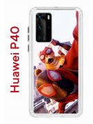 Чехол-накладка Huawei P40 (583862) Kruche PRINT Человек паук