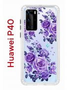 Чехол-накладка Huawei P40 Kruche Print Roses