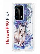 Чехол-накладка Huawei P40 Pro+ Kruche Print Грация