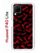 Чехол-накладка Huawei P40 Lite Kruche Print Angry