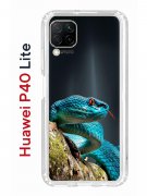 Чехол-накладка Huawei P40 Lite Kruche Print Змея