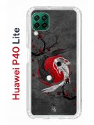 Чехол-накладка Huawei P40 Lite Kruche Print Гармония