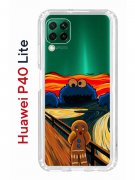 Чехол-накладка Huawei P40 Lite Kruche Print Cookie Scream