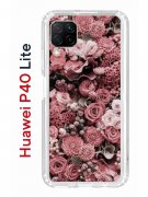 Чехол-накладка Huawei P40 Lite Kruche Print Цветы