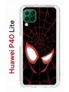 Чехол-накладка Huawei P40 Lite Kruche Print Человек-Паук черный