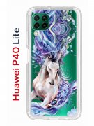 Чехол-накладка Huawei P40 Lite Kruche Print Грация