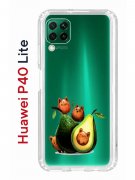 Чехол-накладка Huawei P40 Lite Kruche Print Авокотики