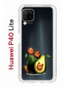 Чехол-накладка Huawei P40 Lite Kruche Print Авокотики