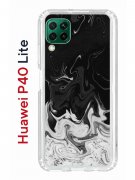 Чехол-накладка Huawei P40 Lite  (588940) Kruche PRINT Разводы краски