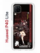 Чехол-накладка Huawei P40 Lite Kruche Print Hu Tao Genshin