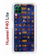Чехол-накладка Huawei P40 Lite  (588940) Kruche PRINT Ночные окна