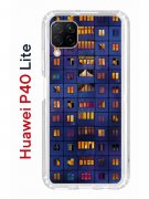 Чехол-накладка Huawei P40 Lite  (588940) Kruche PRINT Ночные окна