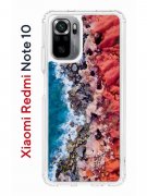 Чехол-накладка Xiaomi Redmi Note 10 (596589) Kruche PRINT Морской берег