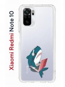 Чехол-накладка Xiaomi Redmi Note 10/Note 10S Kruche Print Акула