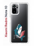 Чехол-накладка Xiaomi Redmi Note 10/Note 10S Kruche Print Акула
