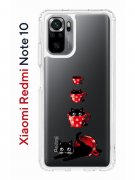 Чехол-накладка Xiaomi Redmi Note 10/10S /Poco M5s Kruche Print Котенок в чашке