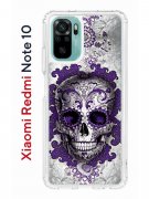 Чехол-накладка Xiaomi Redmi Note 10 (596589) Kruche PRINT Sugar Skull