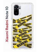 Чехол-накладка Xiaomi Redmi Note 10/Redmi Note 10S Kruche Print Warning