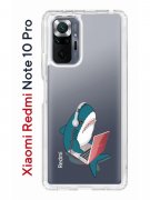 Чехол-накладка Xiaomi Redmi Note 10 Pro Kruche Print Акула