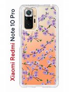 Чехол-накладка Xiaomi Redmi Note 10 Pro Kruche Print Сакура