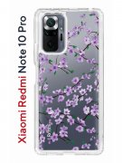 Чехол-накладка Xiaomi Redmi Note 10 Pro Kruche Print Сакура