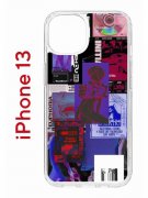 Чехол-накладка iPhone 13 Kruche Print Стикеры Киберпанк