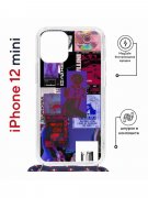 Чехол-накладка Apple iPhone 12 mini (598926) Kruche PRINT Стикеры Киберпанк