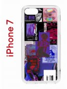 Чехол-накладка Apple iPhone 7 (580667) Kruche PRINT Стикеры Киберпанк