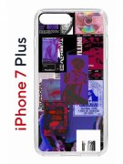 Чехол-накладка Apple iPhone 7 Plus (580664) Kruche PRINT Стикеры Киберпанк