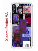 Чехол-накладка Xiaomi Redmi 9A (588935) Kruche PRINT Стикеры Киберпанк