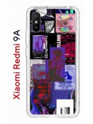 Чехол-накладка Xiaomi Redmi 9A (588935) Kruche PRINT Стикеры Киберпанк